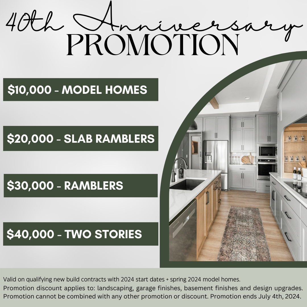 40th Anniversary Krueger Construction Custom Home Builder in Fargo
